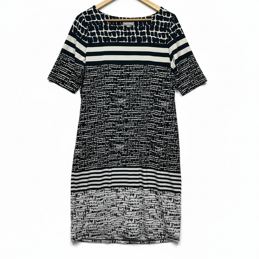 Suzanne Grae Black and White Dress - Size L
