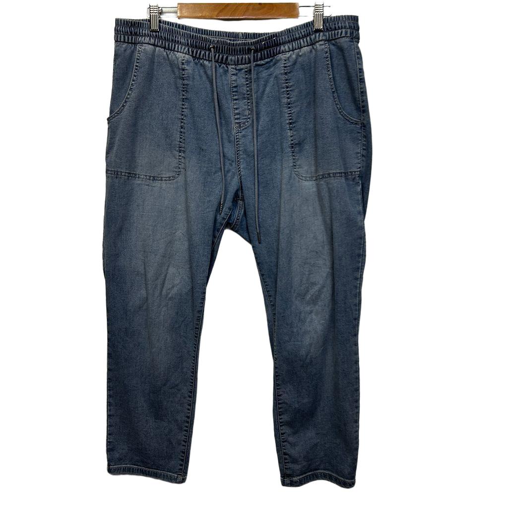 Suzanne Grae Blue Pull-On Jeans - Size L