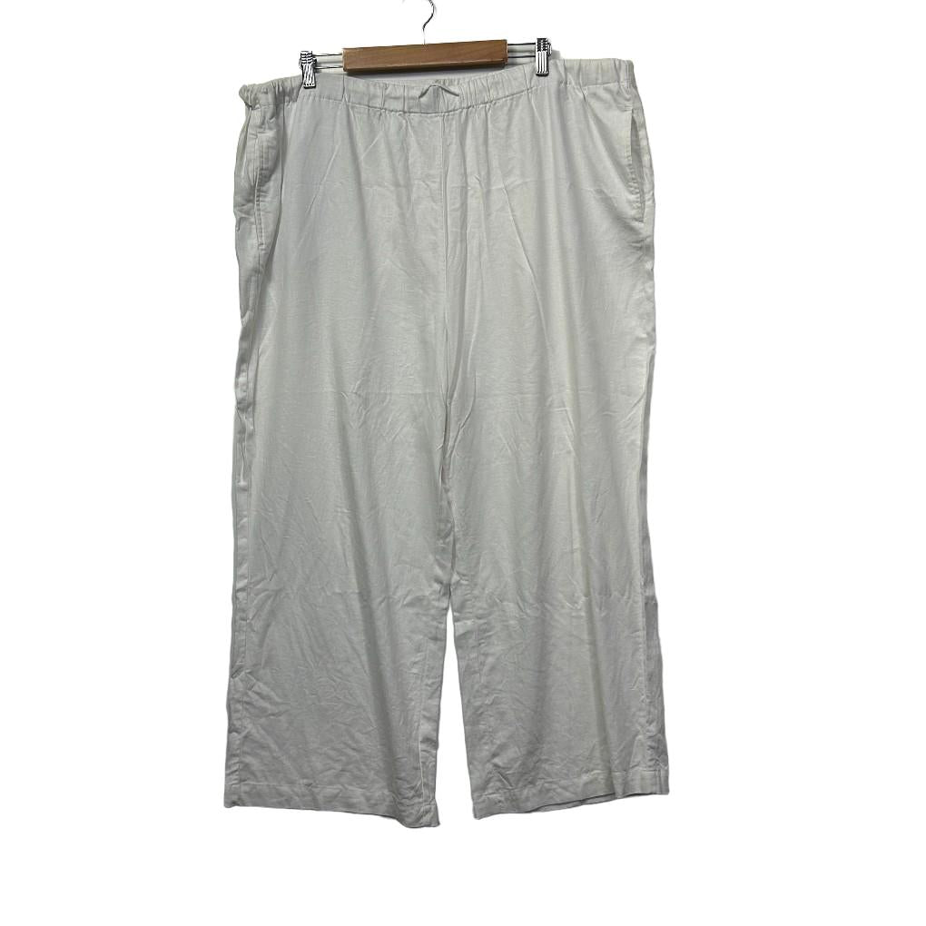 Suzanne Grae Linen White Pants - Size 22
