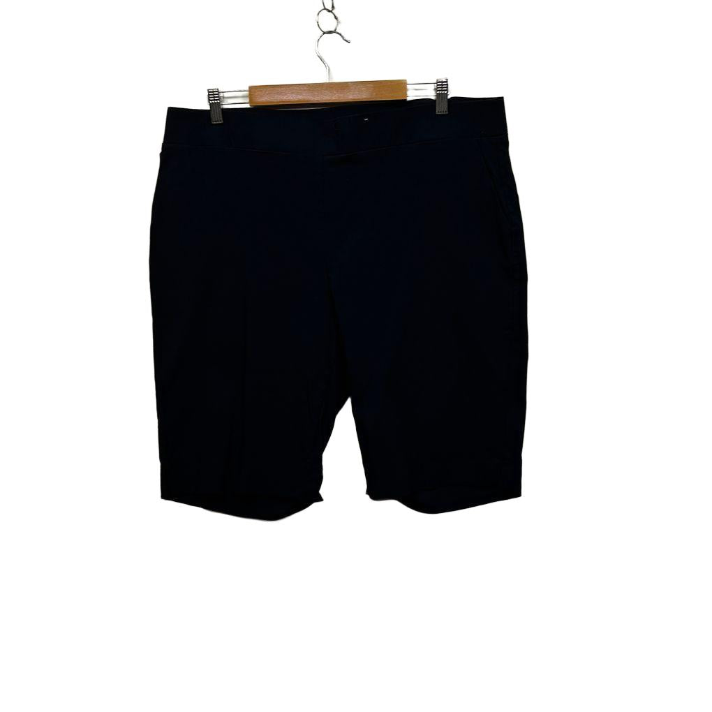 Suzanne Grae Navy Plus Size Shorts - Size 2XL