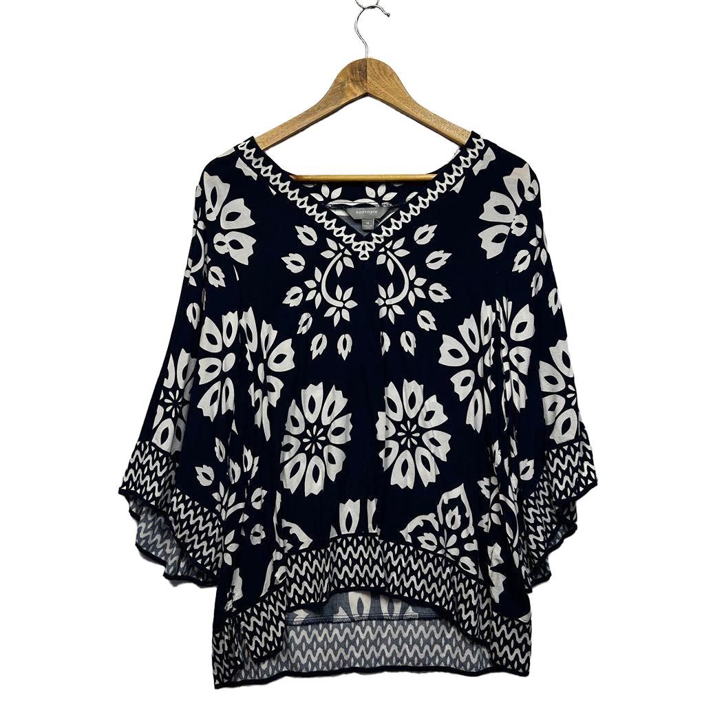 Suzanne Grae Navy Plus Size Top - Size 18