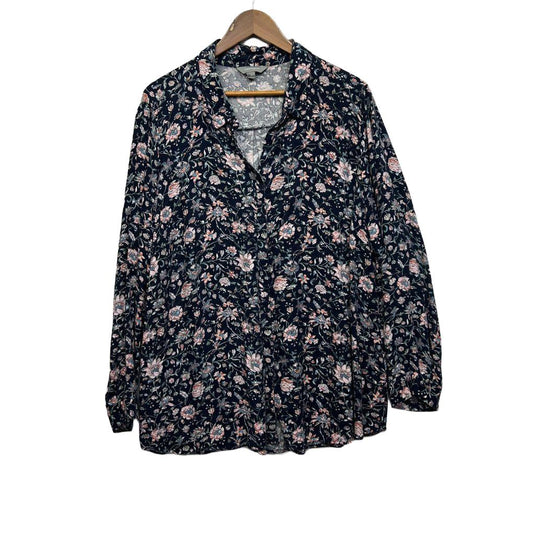 Suzanne Grae Navy Top - Size 20
