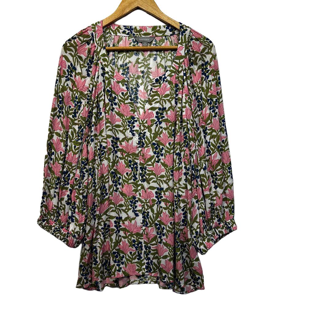 Suzanne Grae Pink Floral Top - Size 16