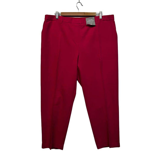 Suzanne Grae Pink Plus Size Tapered Pants - Size 18