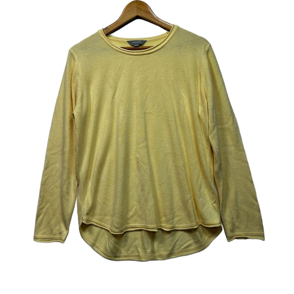 Suzanne Grae Yellow Knit Top Jumper - Size XL