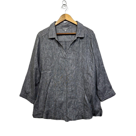 Suzanne Grae Linen Shirt - Size 18