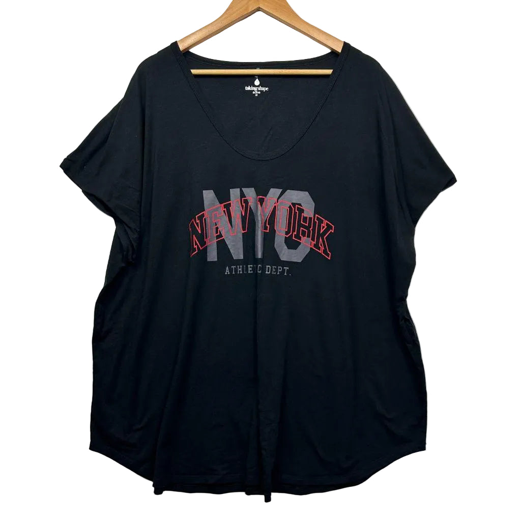 Taking Shape Active Black Cotton NYC Tee - Size 22