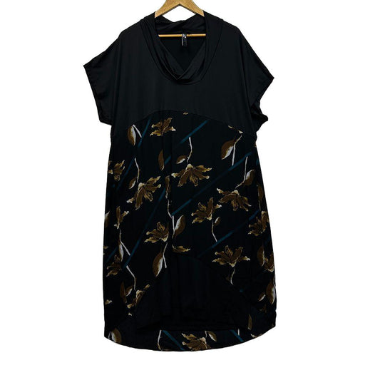 Taking Shape Black Floral Dress - Size 18/M