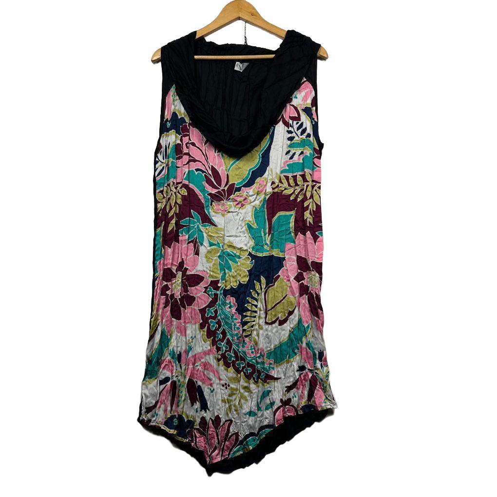Taking Shape Black Multicolour Top - Size 18
