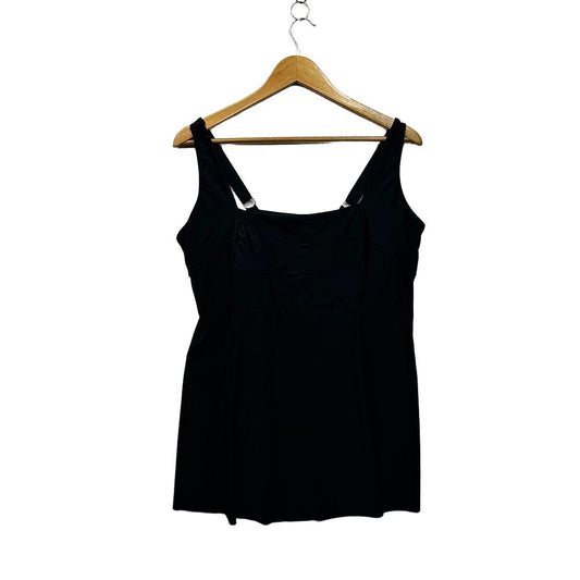 Taking Shape Black Plus Size Swim Top - Size 16
