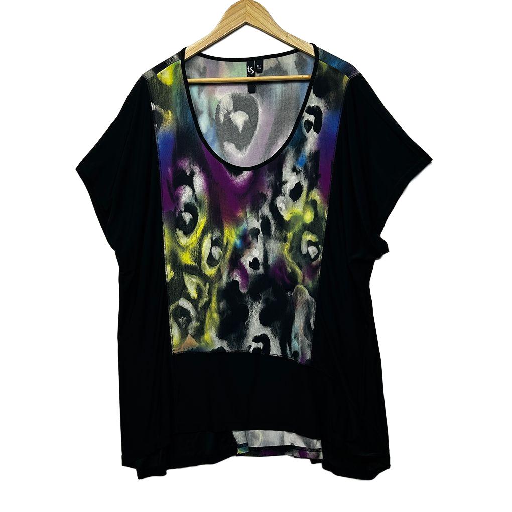 Taking Shape Black Plus Size Top - Size L/20