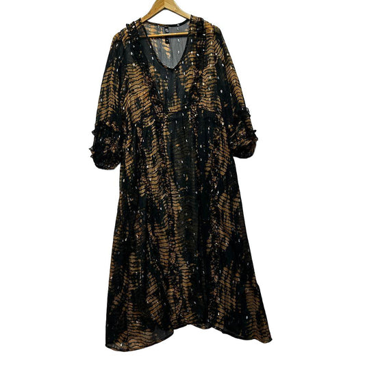 Taking Shape Black Tie Dye Plus Size Maxi Dress - Size 16