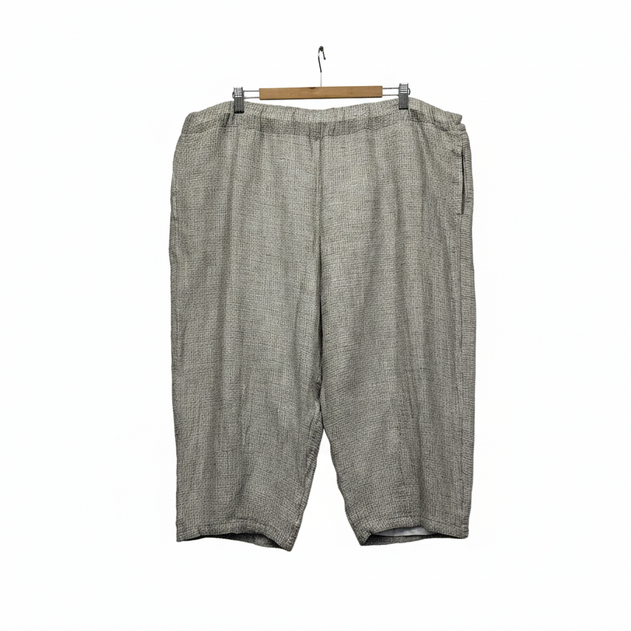 Taking Shape Cropped Linen Pants - Size 22