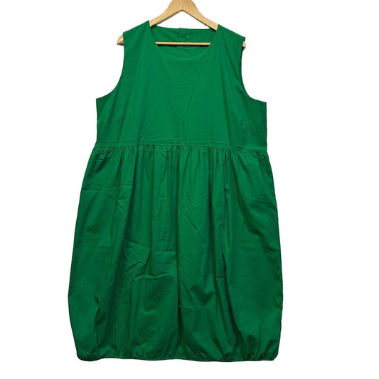 Taking Shape Green Cotton Dress - Size 22