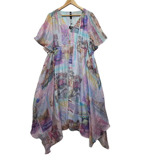 Taking Shape Multicoloured Dress - Size 18