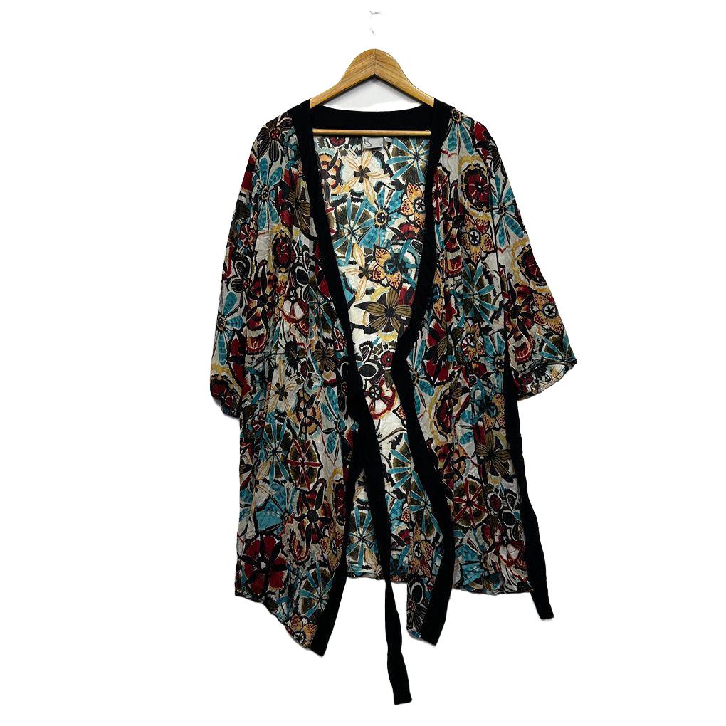 Taking Shape Multicoloured Plus Size Kimono - Size 20
