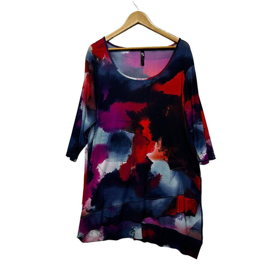 Taking Shape Multicoloured Plus Size Top - Size S/16