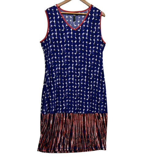 Taking Shape Multicoloured Sleeveless Dress - Size 14/XS