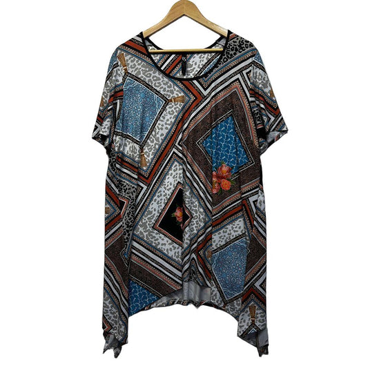Taking Shape Multicoloured Top - Size 16