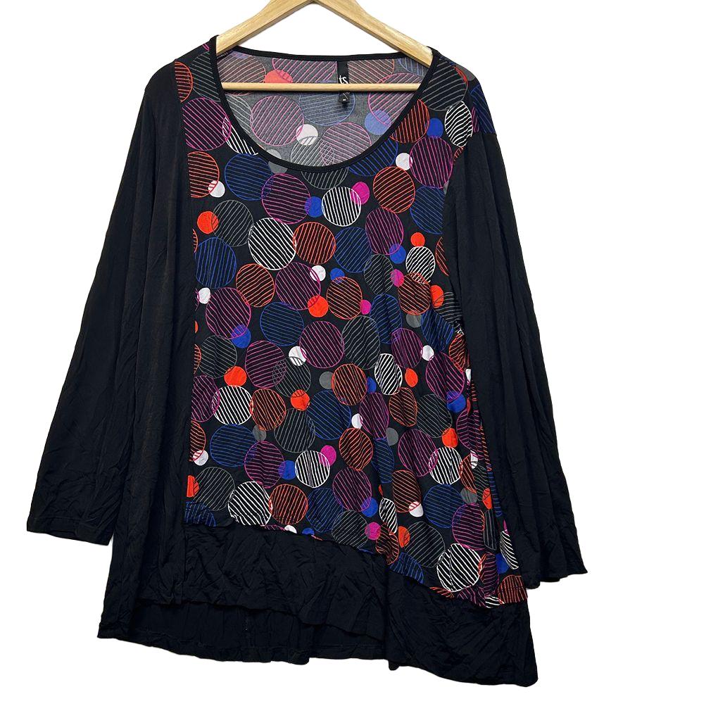 Taking Shape Multicoloured Top - Size 18/M
