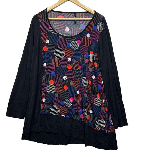 Taking Shape Multicoloured Top - Size 18/M