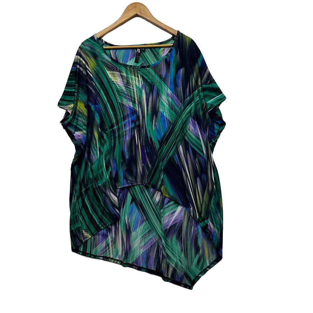 Taking Shape Multicoloured Top - Size 20/L