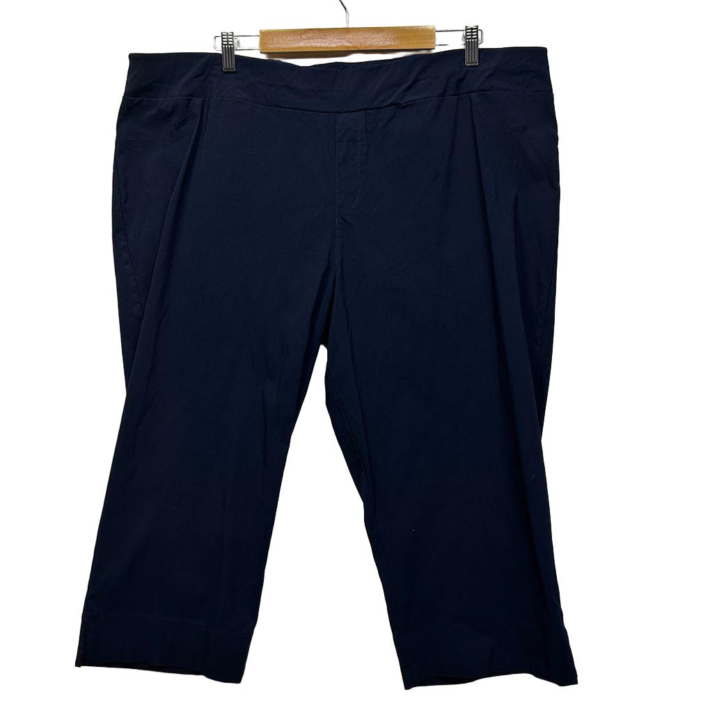 Taking Shape Navy Plus Size Cropped Pants - Size 22