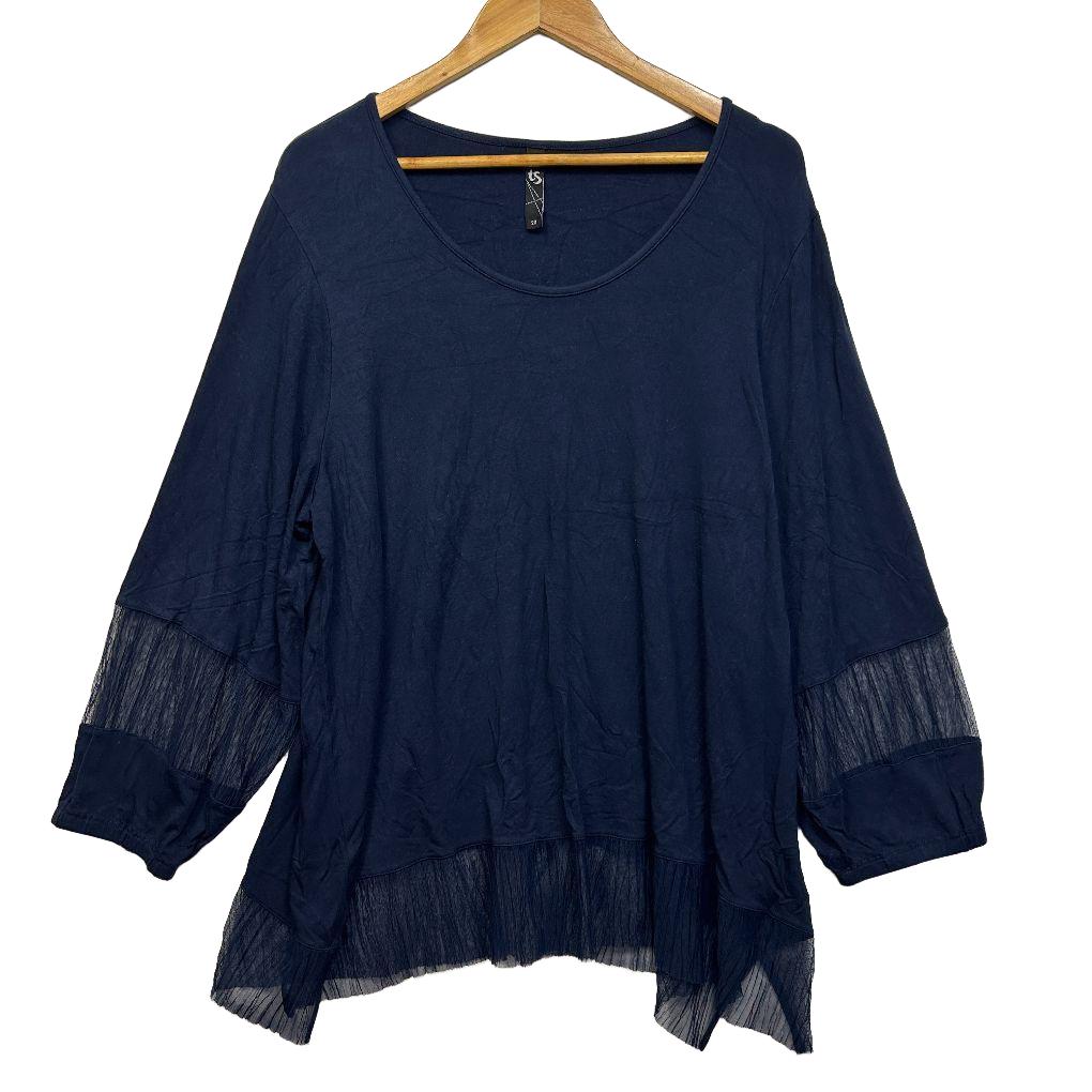 Taking Shape Navy Top - Size 20