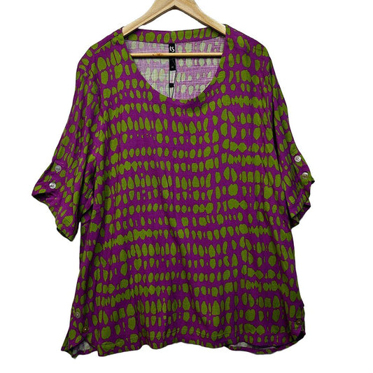 Taking Shape Purple Top - Size 22