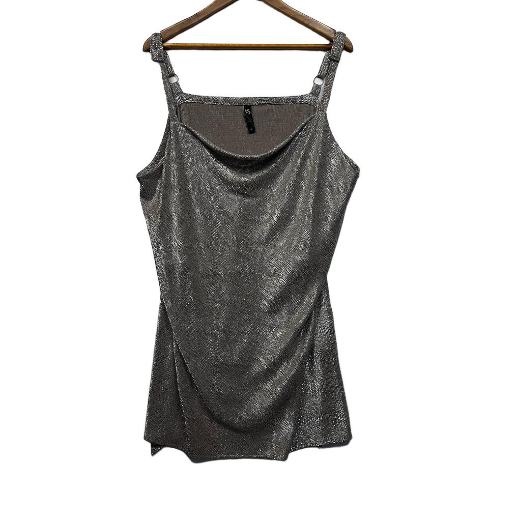 Taking Shape Silver Plus Size Cami Top - Size M/18