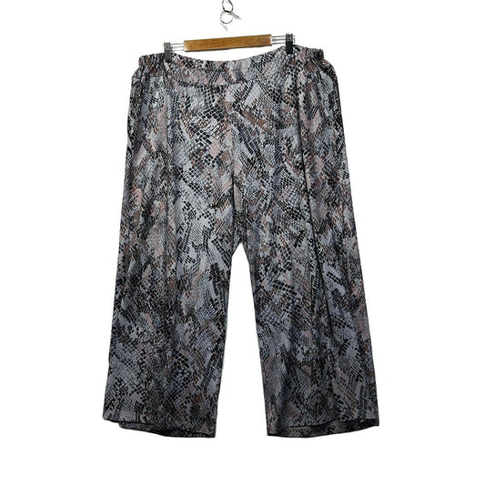 Taking Shape Snakeskin Print Plus Size Pants - Size 20