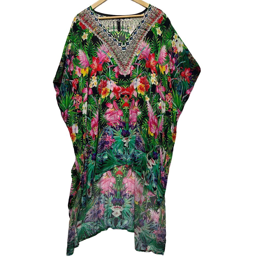 Taking Shape Multicoloured Kaftan - Size 18/M