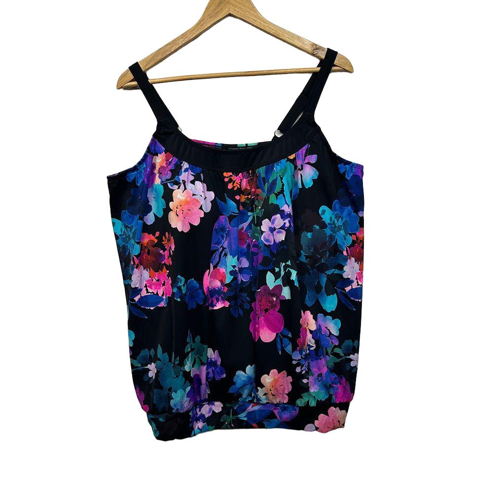 Taking Shape Multicoloured Swim Tankini Top - Size 20