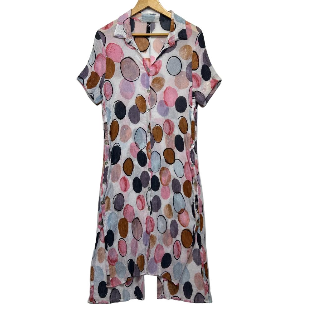 Taking Shape Multicoloured Dress - Size 14