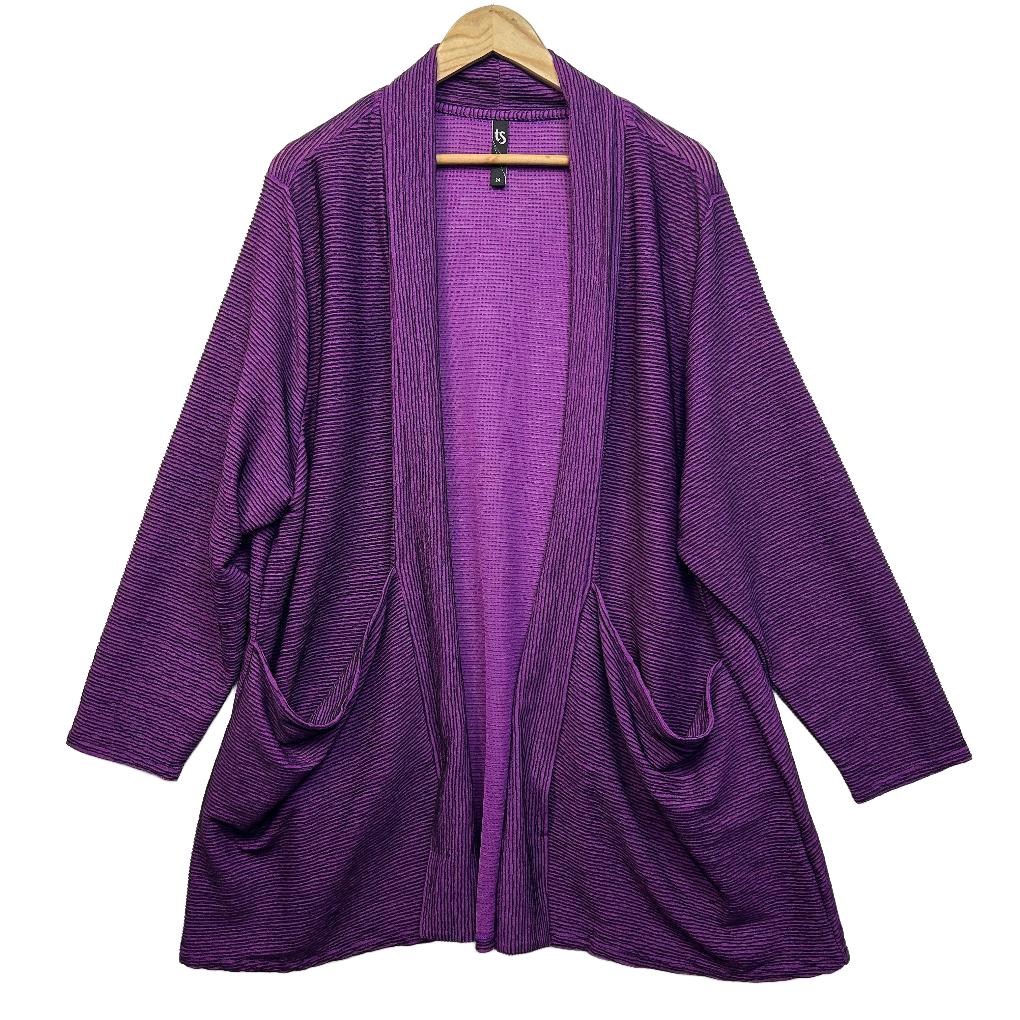 Taking Shape Purple Cardigan - Size 24