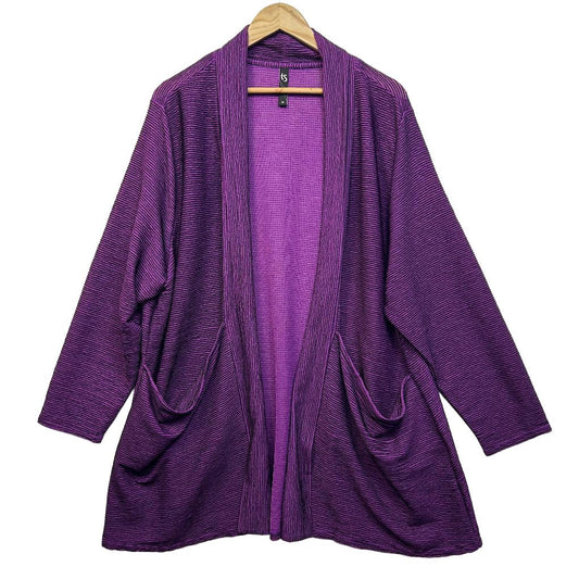 Taking Shape Purple Cardigan - Size 24
