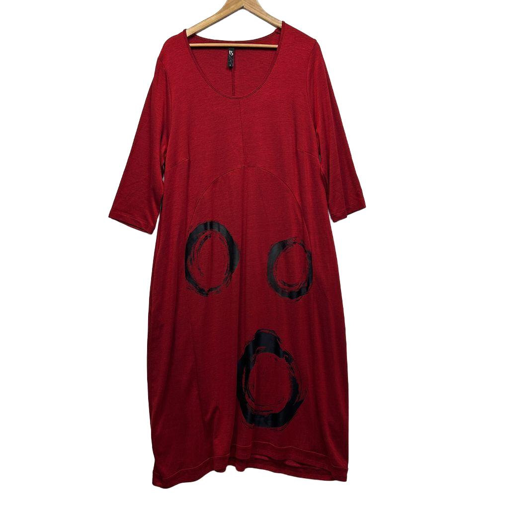 Taking Shape Red Dress - Size 16/S