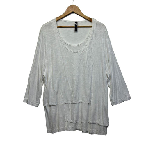 Taking Shape White Top - Size 22/XL