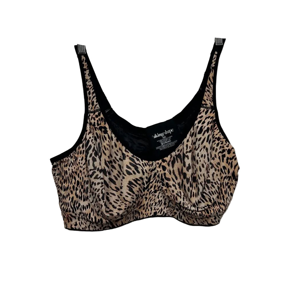 Taking Shape Leopard Print Bra - Size 24E