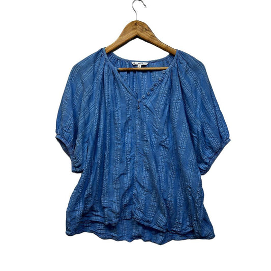 Target Blue Plus Size Cotton Top - Size 18