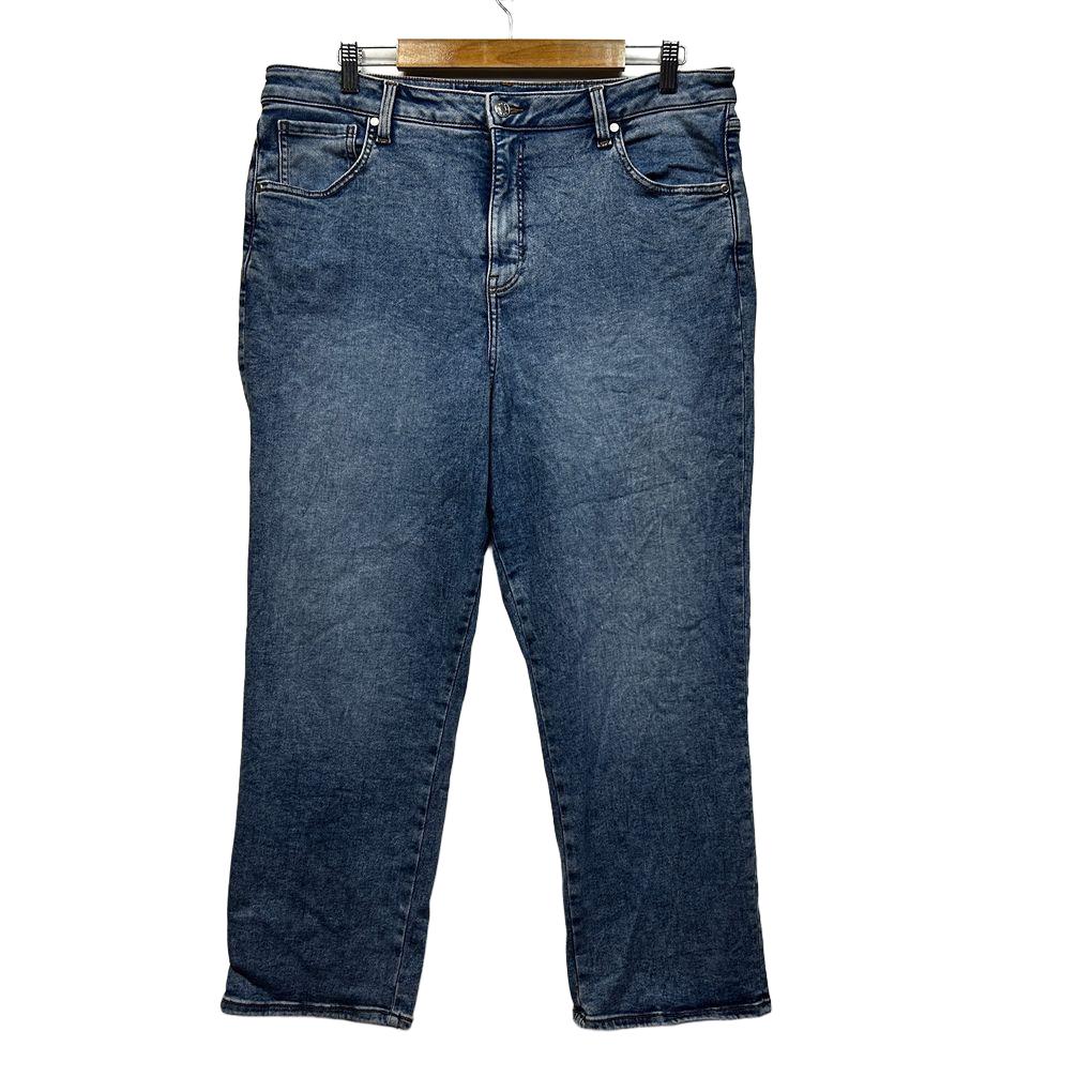 Target Blue Plus Size Straight Crop Leg Jeans - Size 20