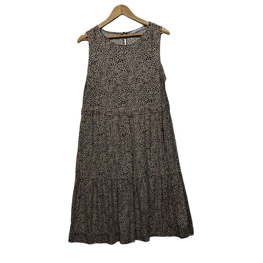 Target Brown Leopard Print Maxi Dress - Size 14