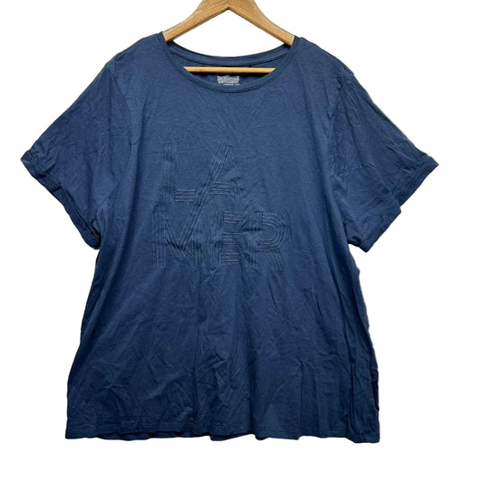 Target Curve Blue Cotton T-Shirt - Size 22
