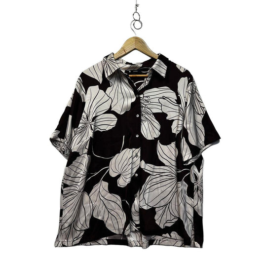 Target Curve Brown Floral Shirt - Size 16