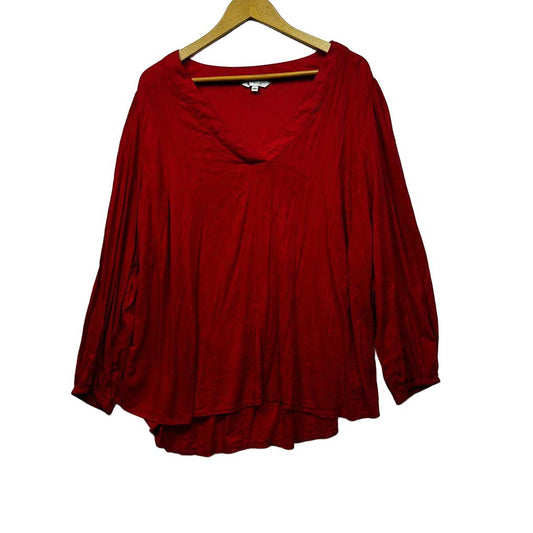 Target Curve Red Plus Size Cotton Top - Size 20