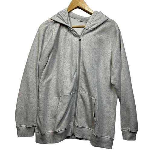 Target Grey Marl Plus Size Cotton Zip Hoodie - Size 20