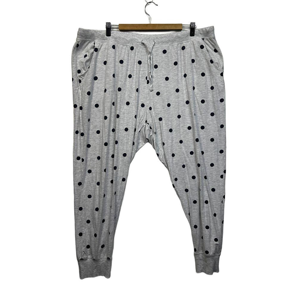 Target Grey Plus Size Cotton Polka Dot Sleep Pants - Size 3XL