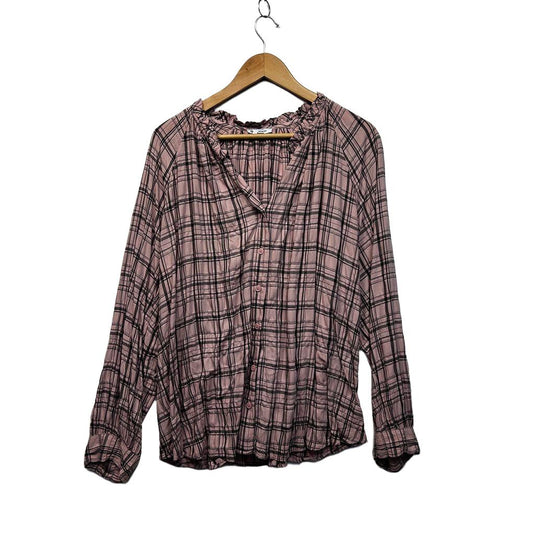 Target Pink Plaid Plus Size Top - Size 18