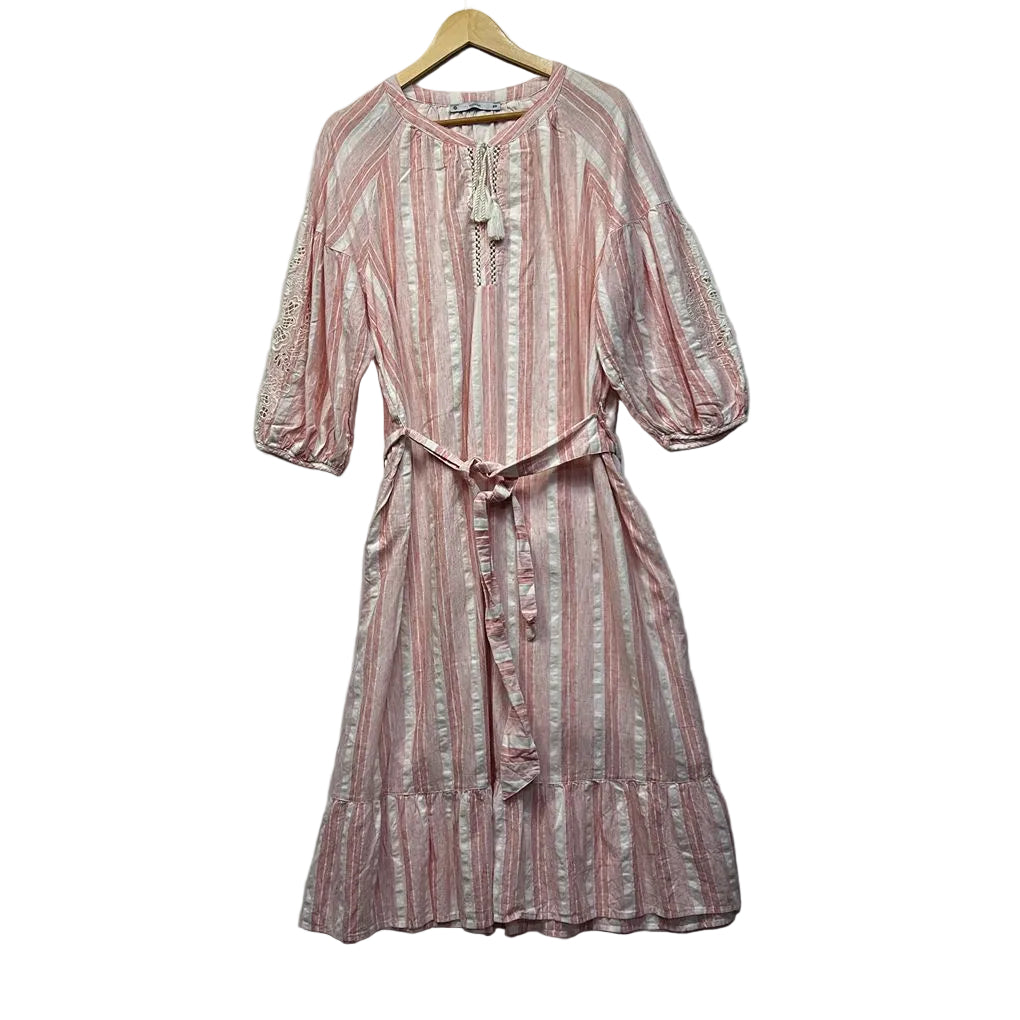 Target Pink Plus Size Striped Cotton Dress - Size 20