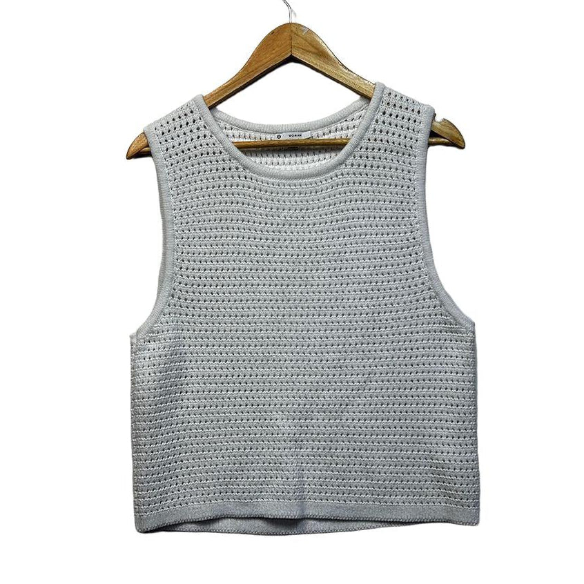 Target White Sleeveless Knit Top - Size XL